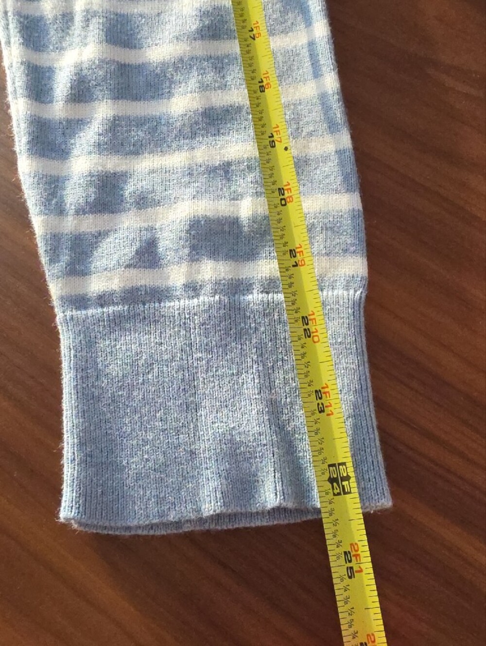 CHAPS Striped Boatneck Knit Sweater Light Blue & White Size XL - Picture 9 of 11